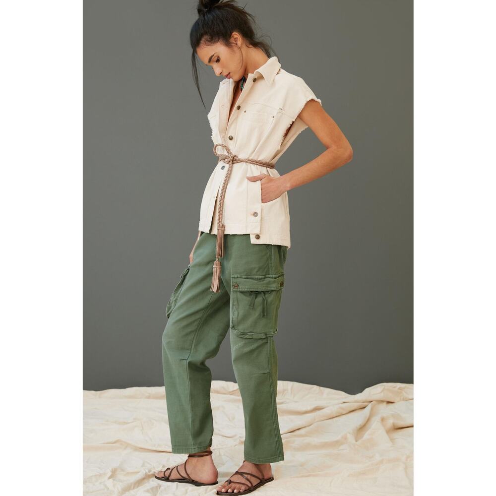 Anthropologie Pilcro Embroidered Denim Vest - New Women's XL